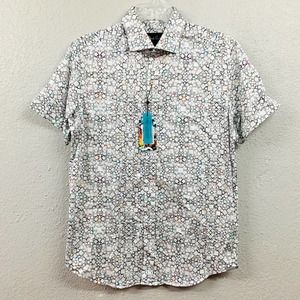 Robert Graham Cardwell Short Sleeve Shirt - Men's L